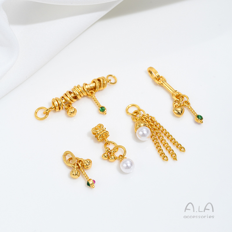 Jewelry Making Vietnam - خرز لؤلؤ ذهبي من فيتنام على