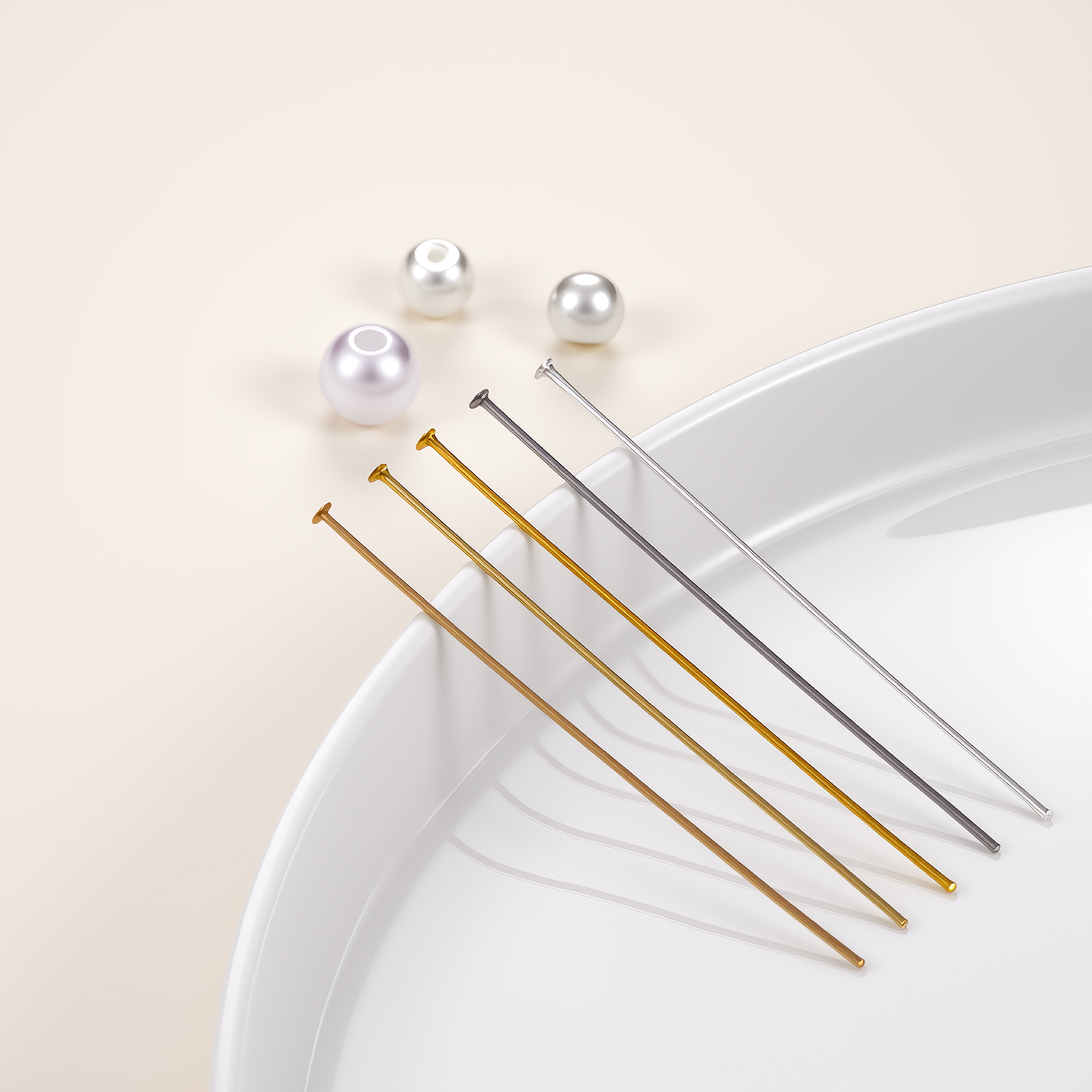 Jewelry Making Eye Pins - 50 قطعة من دبابيس الرأس المسطح