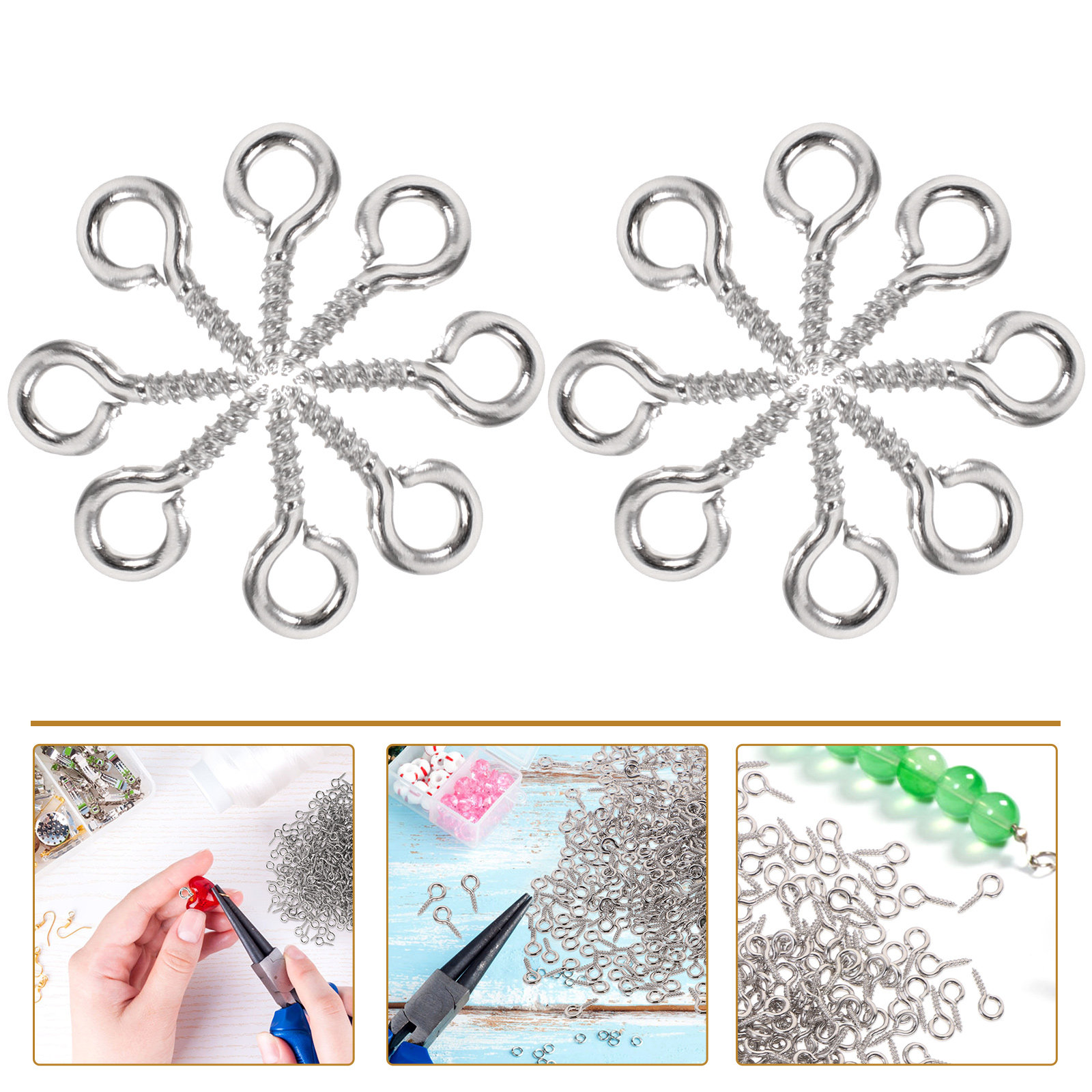 Jewelry Making Eye Pins - 500 قطعة من دبابيس البراغي الصغيرة