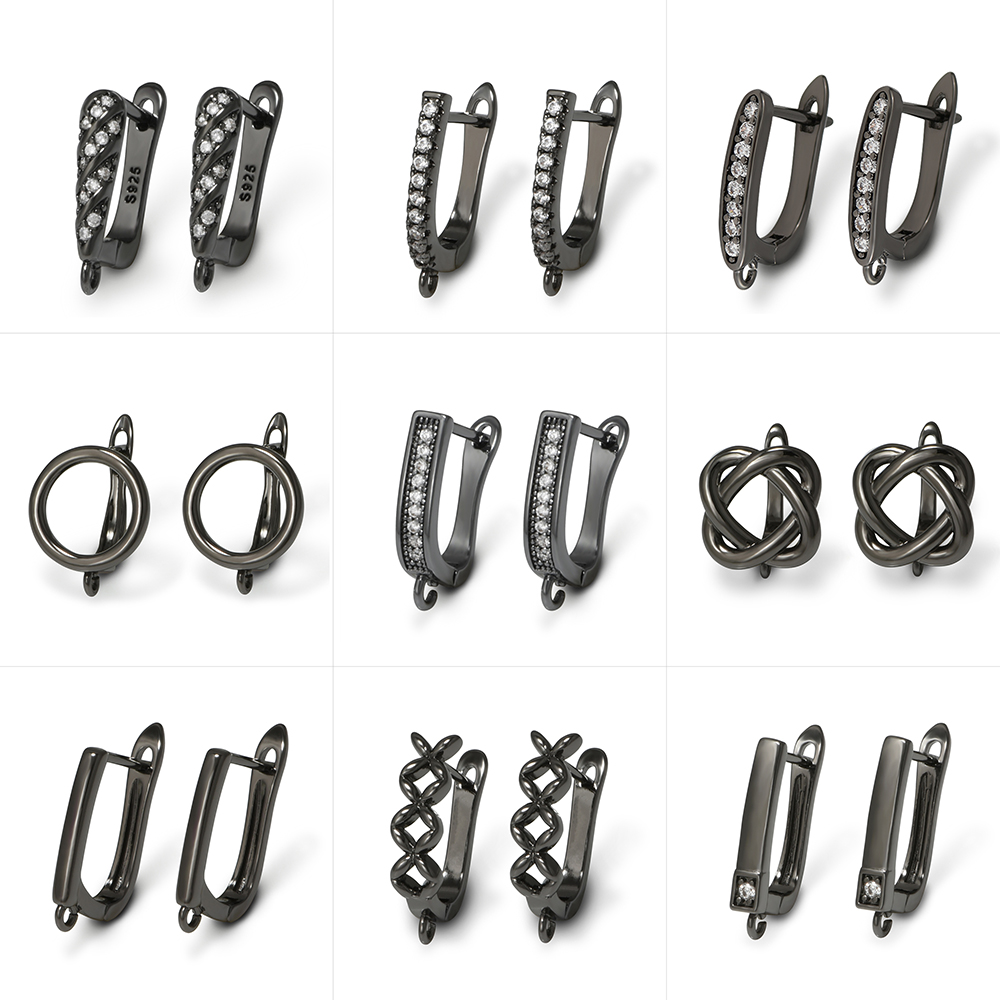 Jewelry Making Class - YANASI زوج واحد من خطافات الأقراط