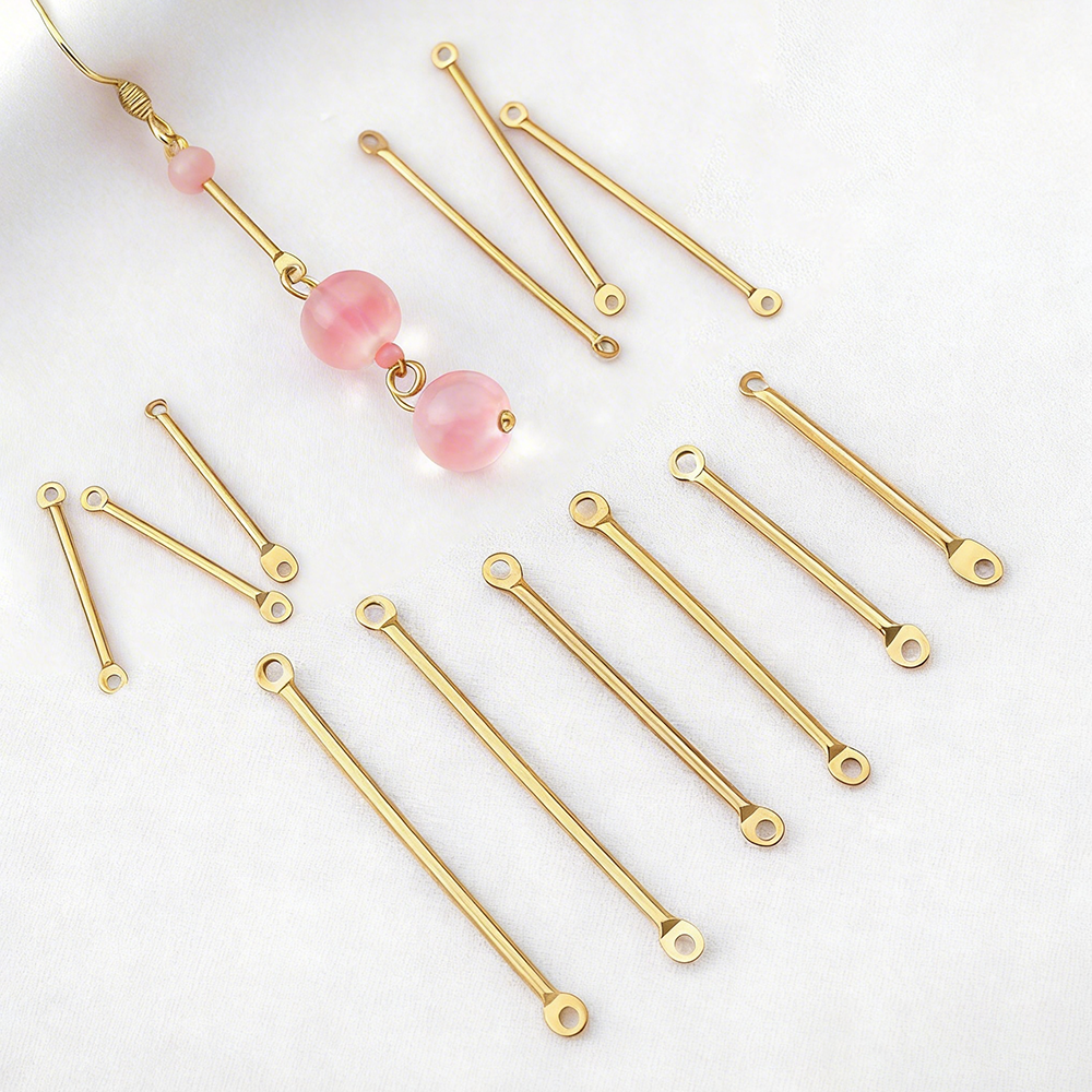 Jewelry Making Eye Pins - 20 قطعة من موصلات القضبان المزدوجة