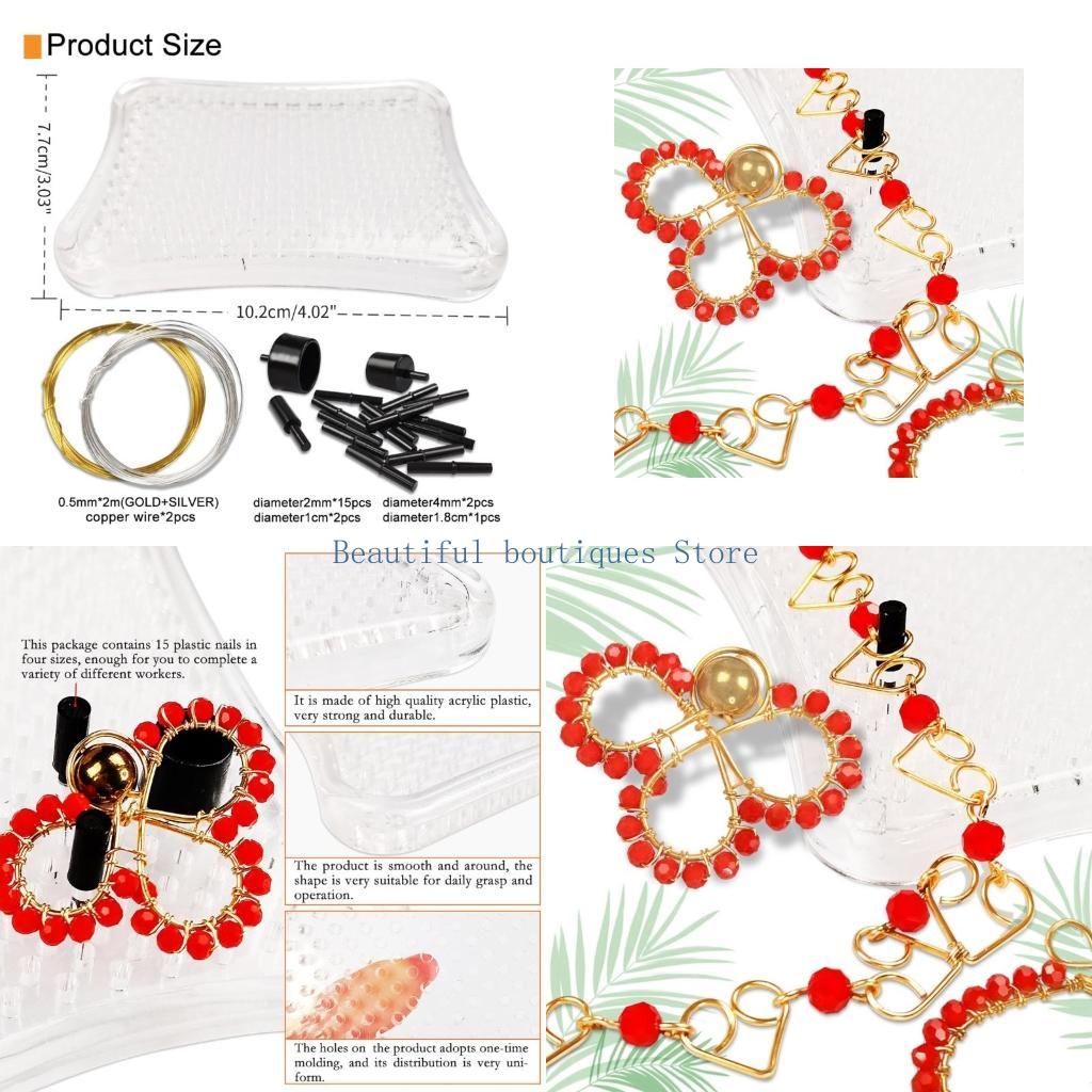 Wire Jewelry Making Jig - لوازم ثني الأسلاك البلاستيكية U4LF للسوار