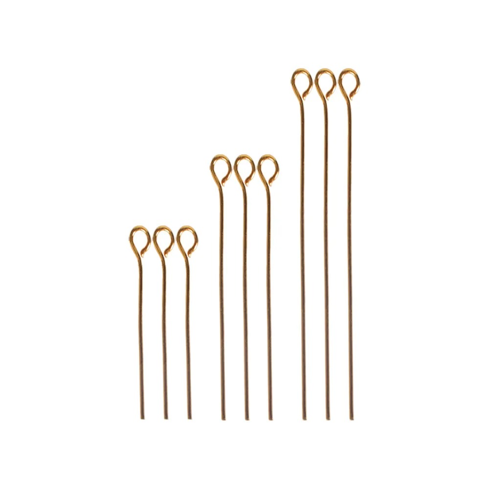 Jewelry Making Eye Pins - 200 قطعة من إبر الخرز المعدنية