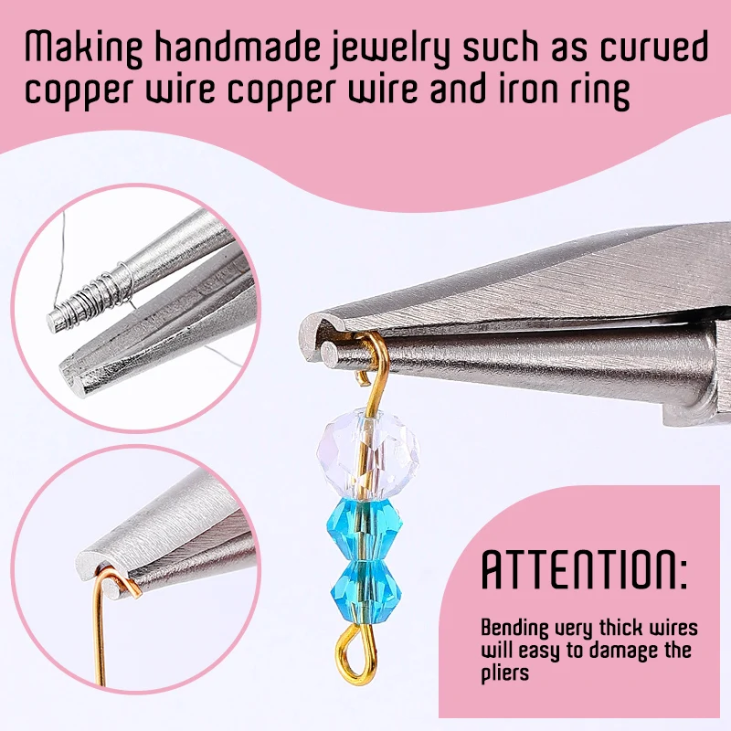 Jewelry Making Pliers - أداة ثني الأسلاك الوردية، كماشة دائرية