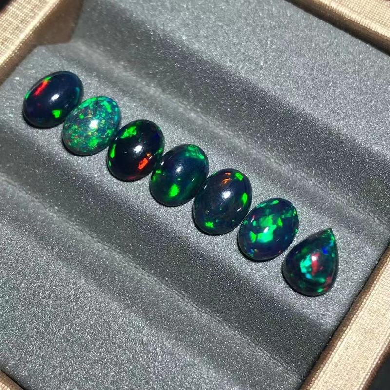 Jewelry Making University - حجر العقيق الأسود فضفاض ، أحجار