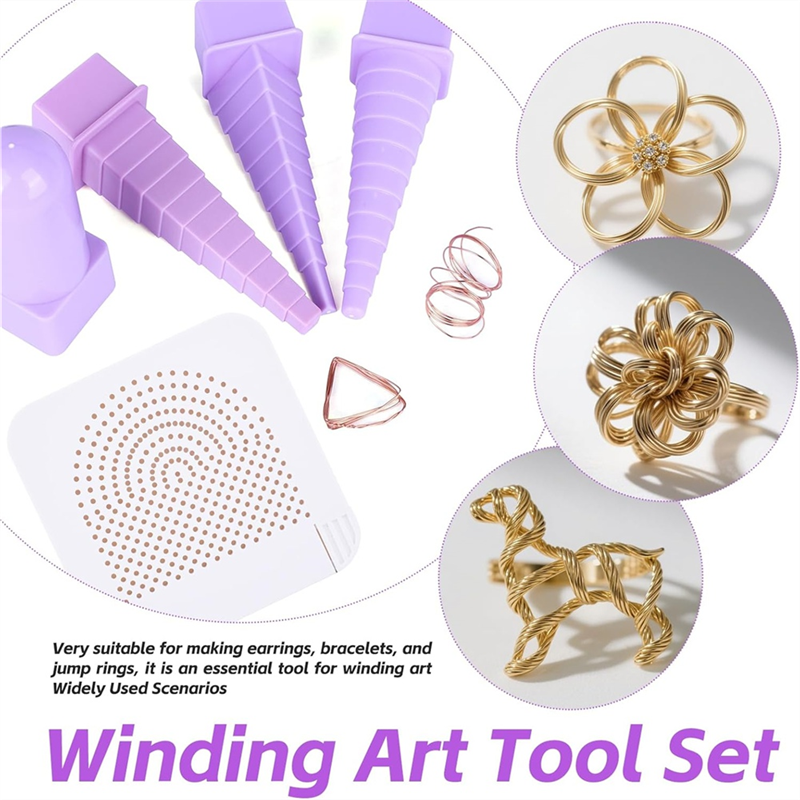 A26F-سلك التفاف مجموعة سلك الا - مراجعة Wire Jewelry Making Jig وسعره