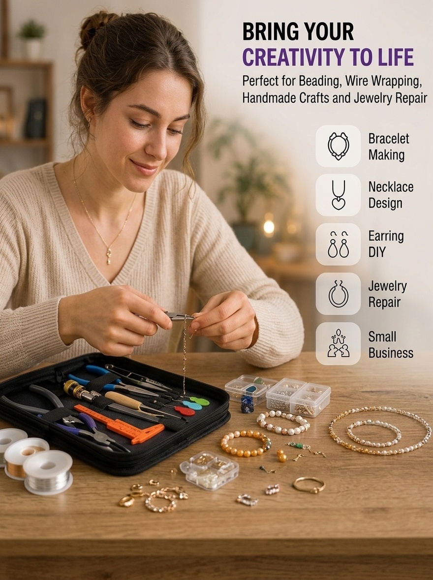 مجموعة أدوات صنع المجوهرات مع  - مراجعة Jewelry Making Pliers وسعره