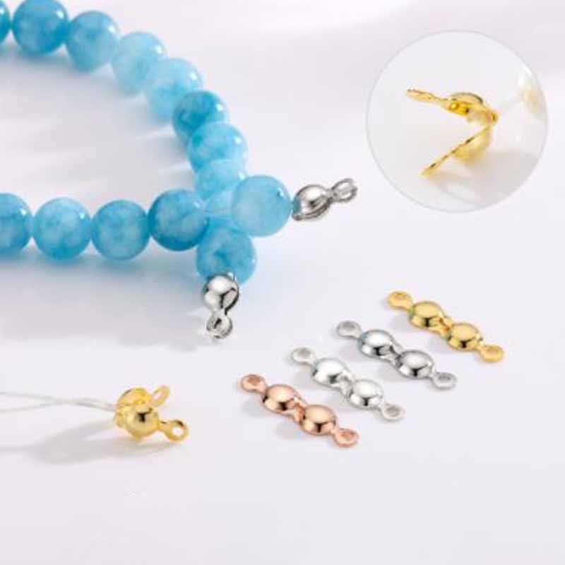 4 قطع مشابك خرز طرفية من الفضة - مراجعة Jewelry Making Class وسعره