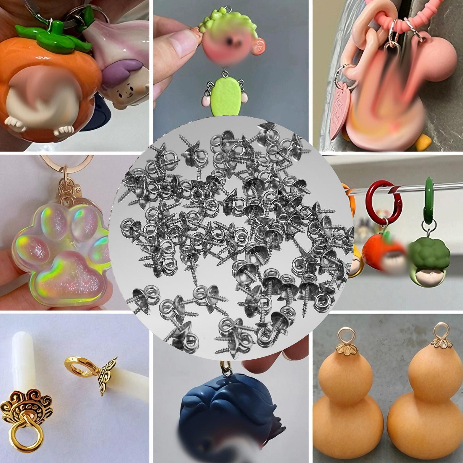 50 قطعة من دبابيس العين المعدن - مراجعة Jewelry Making Eye Pins وسعره