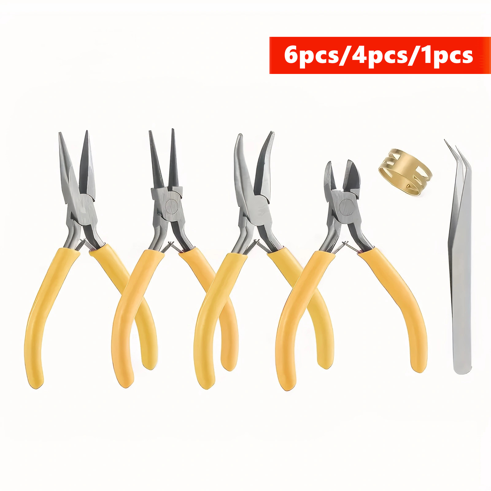 طقم كماشات صفراء لصناعة المجوه - مراجعة Jewelry Making Pliers وسعره