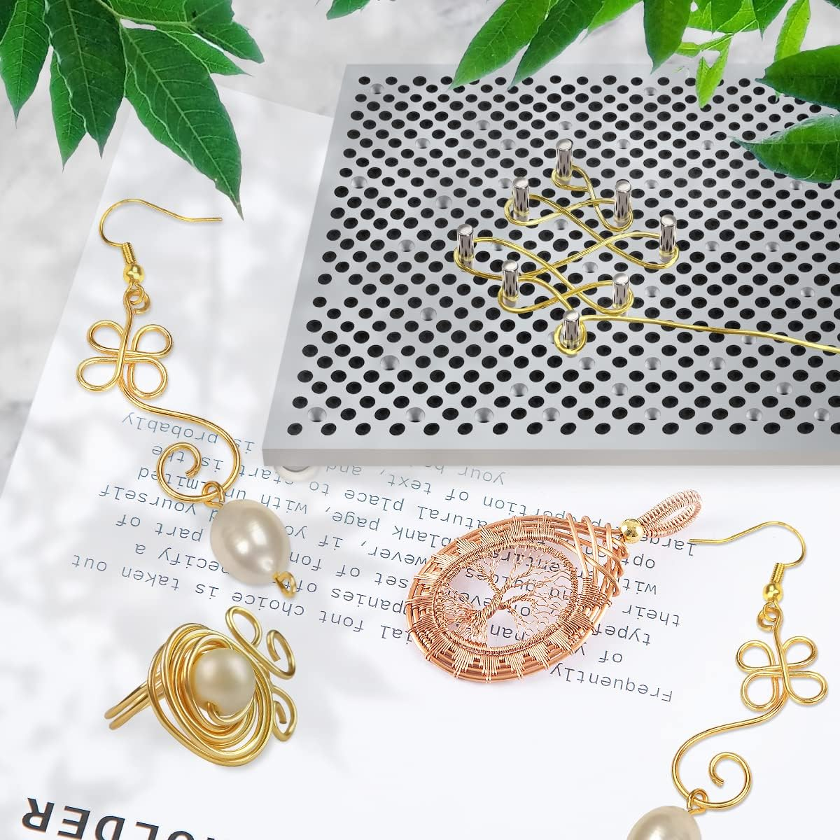 XUQIAN سلك تهزهز سلك ديلوكس ال - مراجعة Wire Jewelry Making Jig وسعره