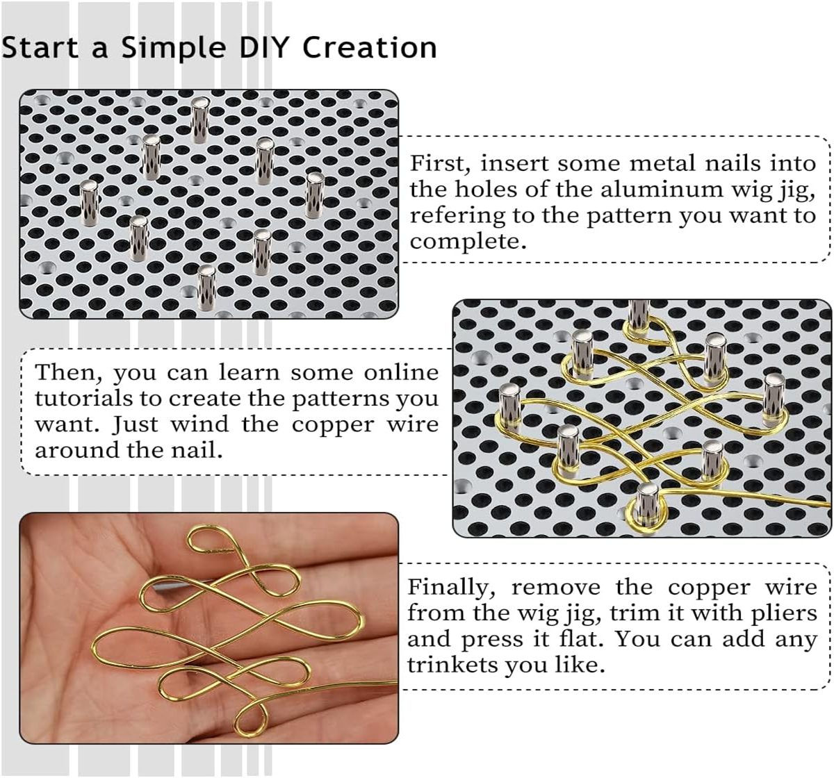 XUQIAN سلك تهزهز سلك ديلوكس ال - مراجعة Wire Jewelry Making Jig وسعره