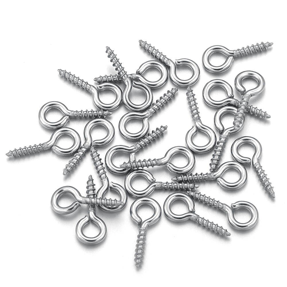 100 قطعة/الوحدة الفولاذ المقاو - مراجعة Jewelry Making Eye Pins وسعره