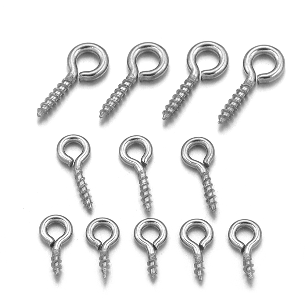100 قطعة/الوحدة الفولاذ المقاو - مراجعة Jewelry Making Eye Pins وسعره