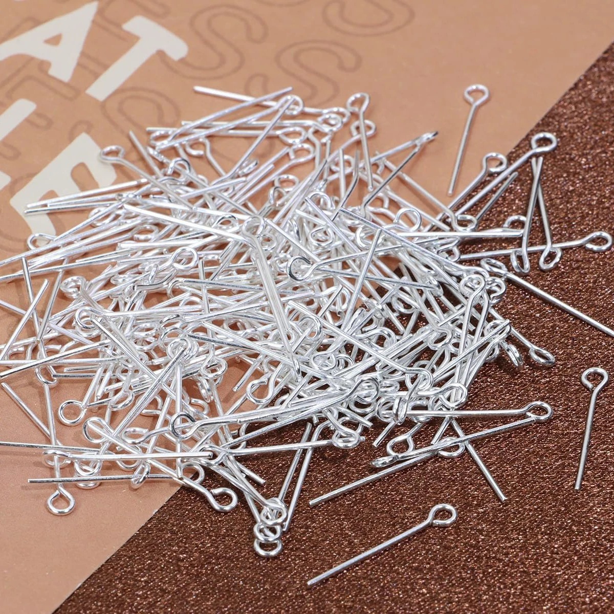 200 قطعة من إبر الخرز المعدنية - مراجعة Jewelry Making Eye Pins وسعره