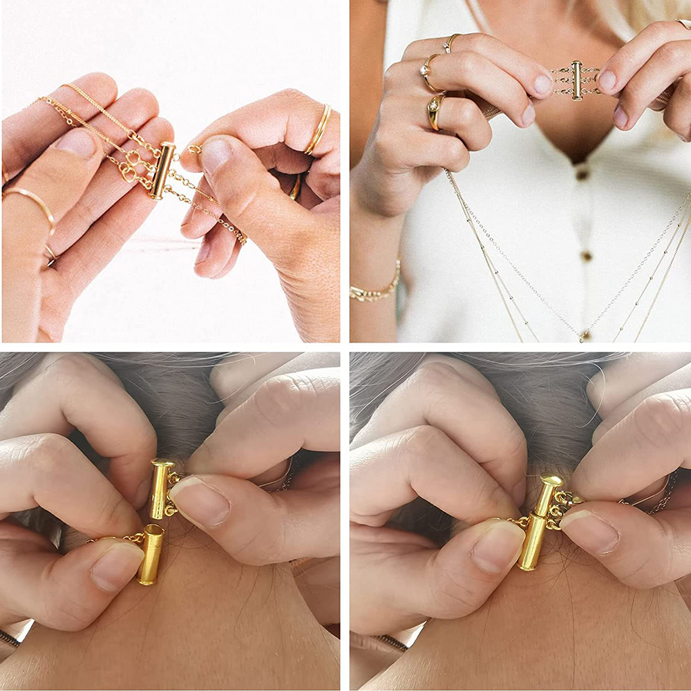2 قطعة قلادة متعددة حبلا طبقة  - مراجعة Jewelry Making Class وسعره