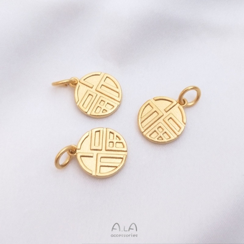 قلادة حرف فو من الذهب الرملي ا - مراجعة Jewelry Making Vietnam وسعره